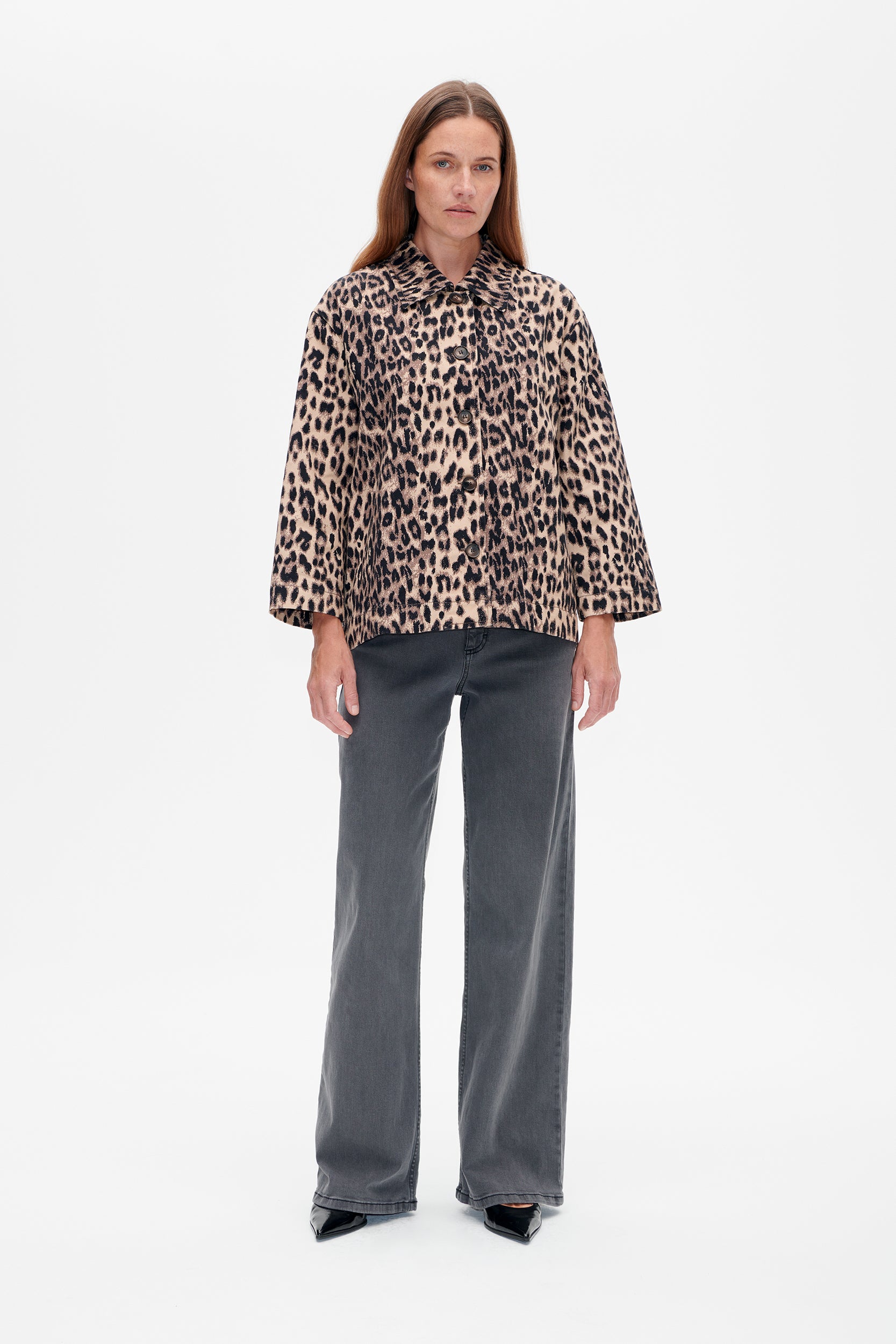 BESSIE JACKET | Brown Baum Leopard