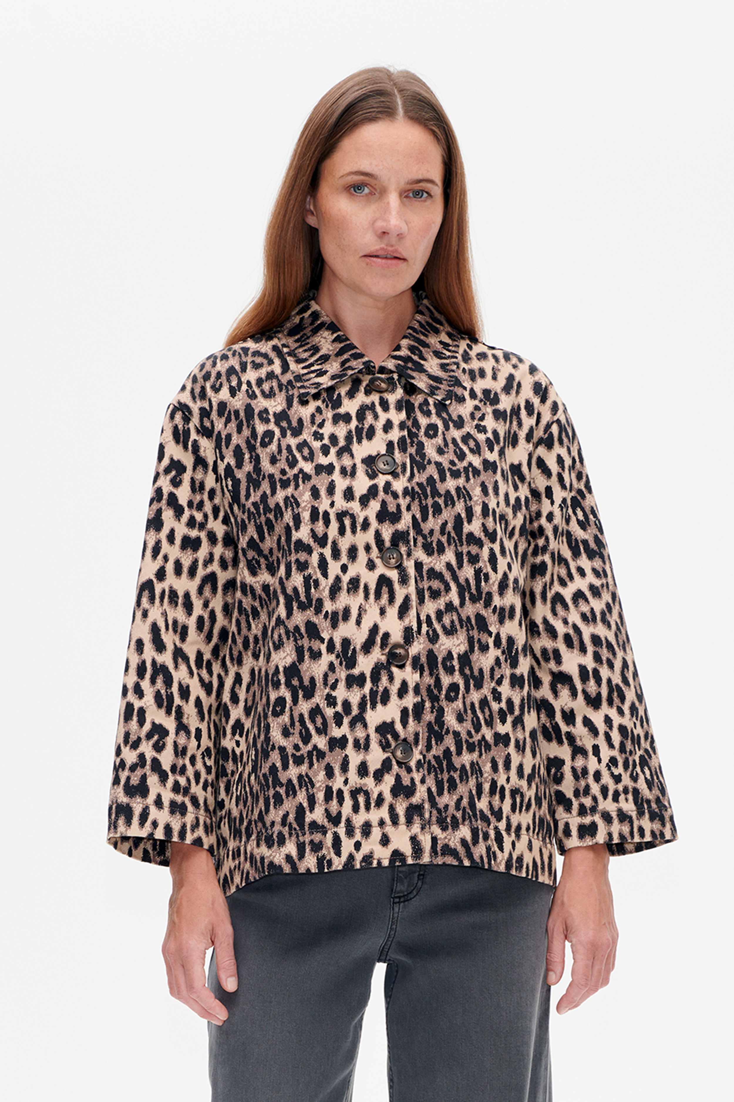 BESSIE JACKET | Brown Baum Leopard