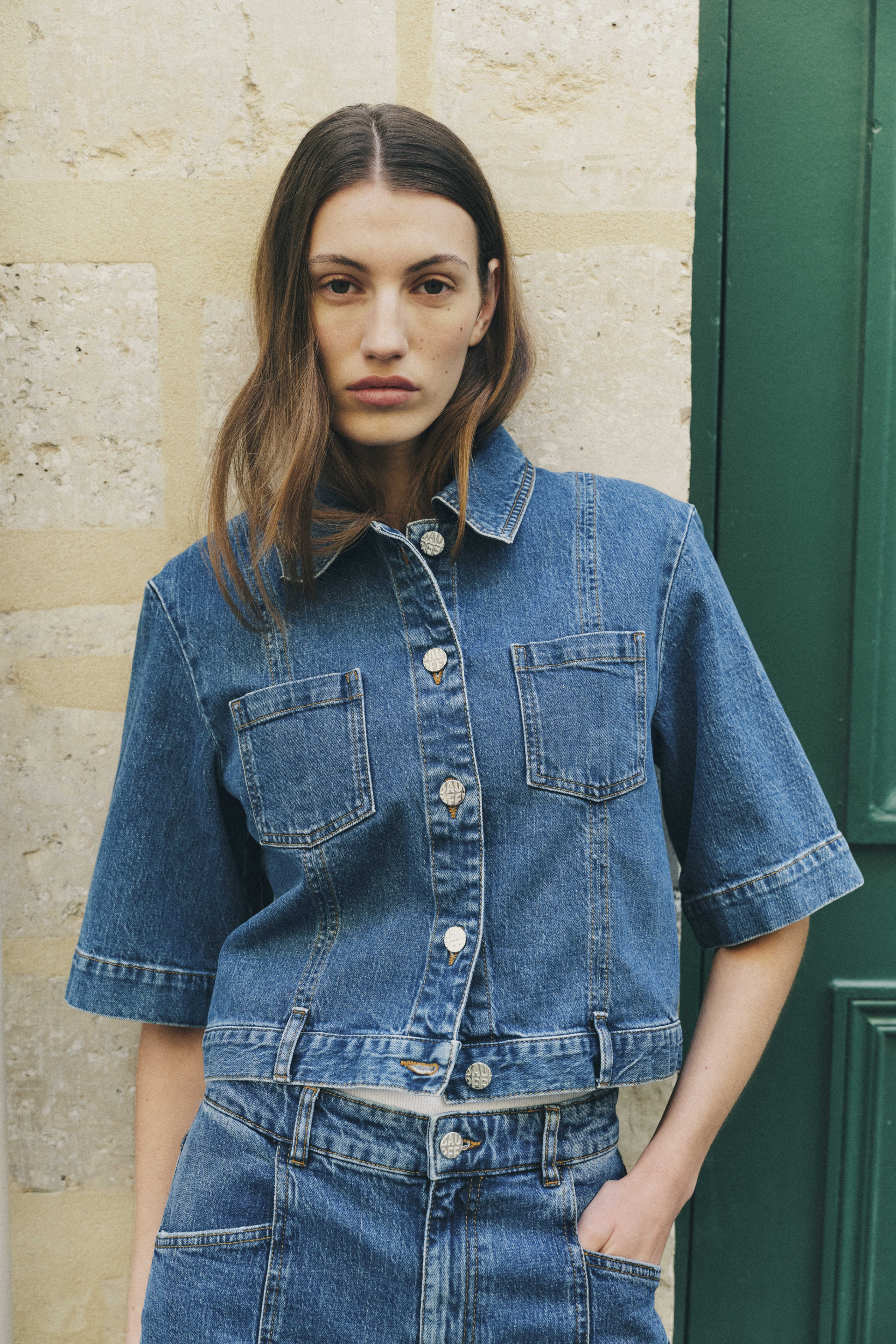 NO 05 BLUSE | Verwaschenes Blau