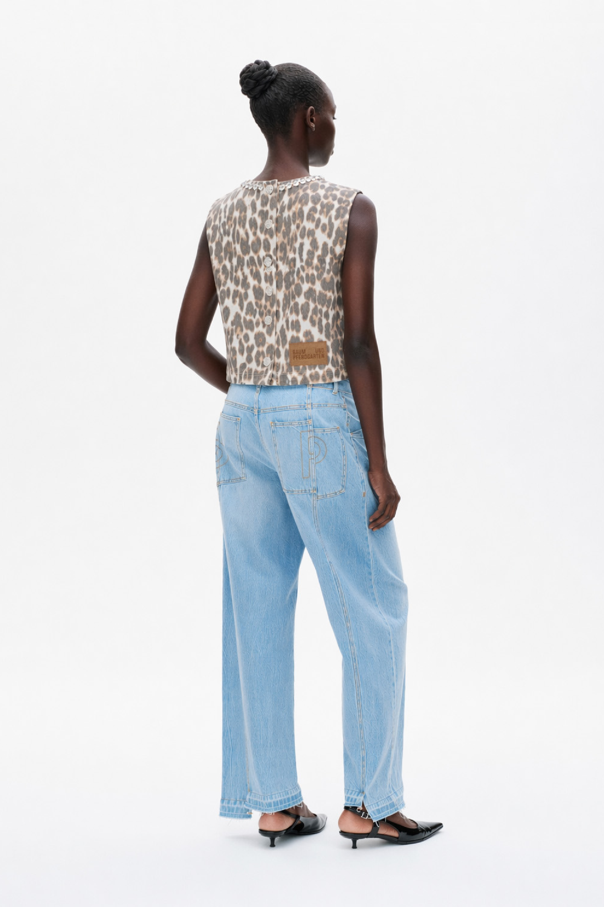 MEDINE TOP | Leopard Corduroy Mix