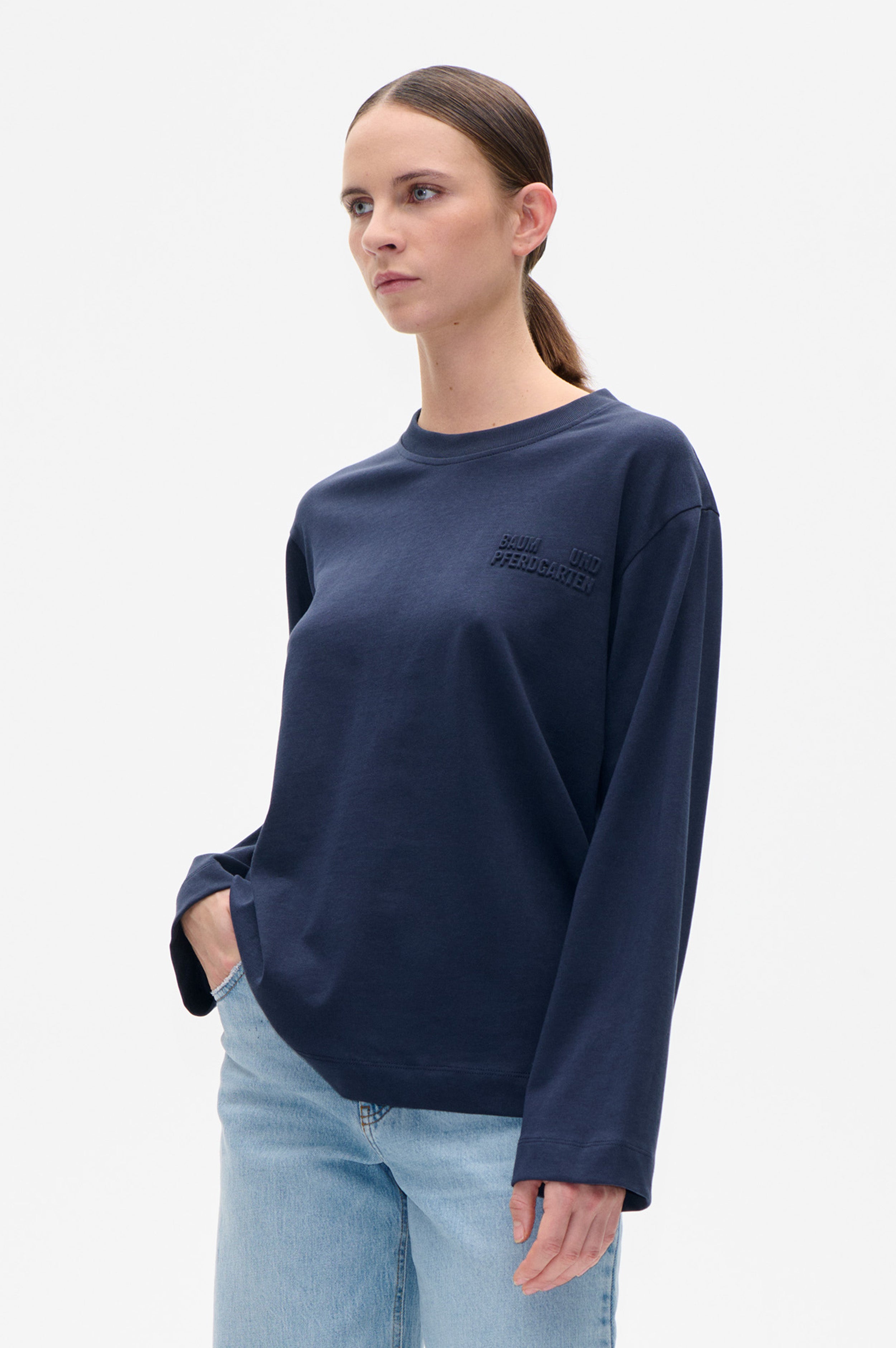 JEEVONA T-SHIRT | Baritonblau