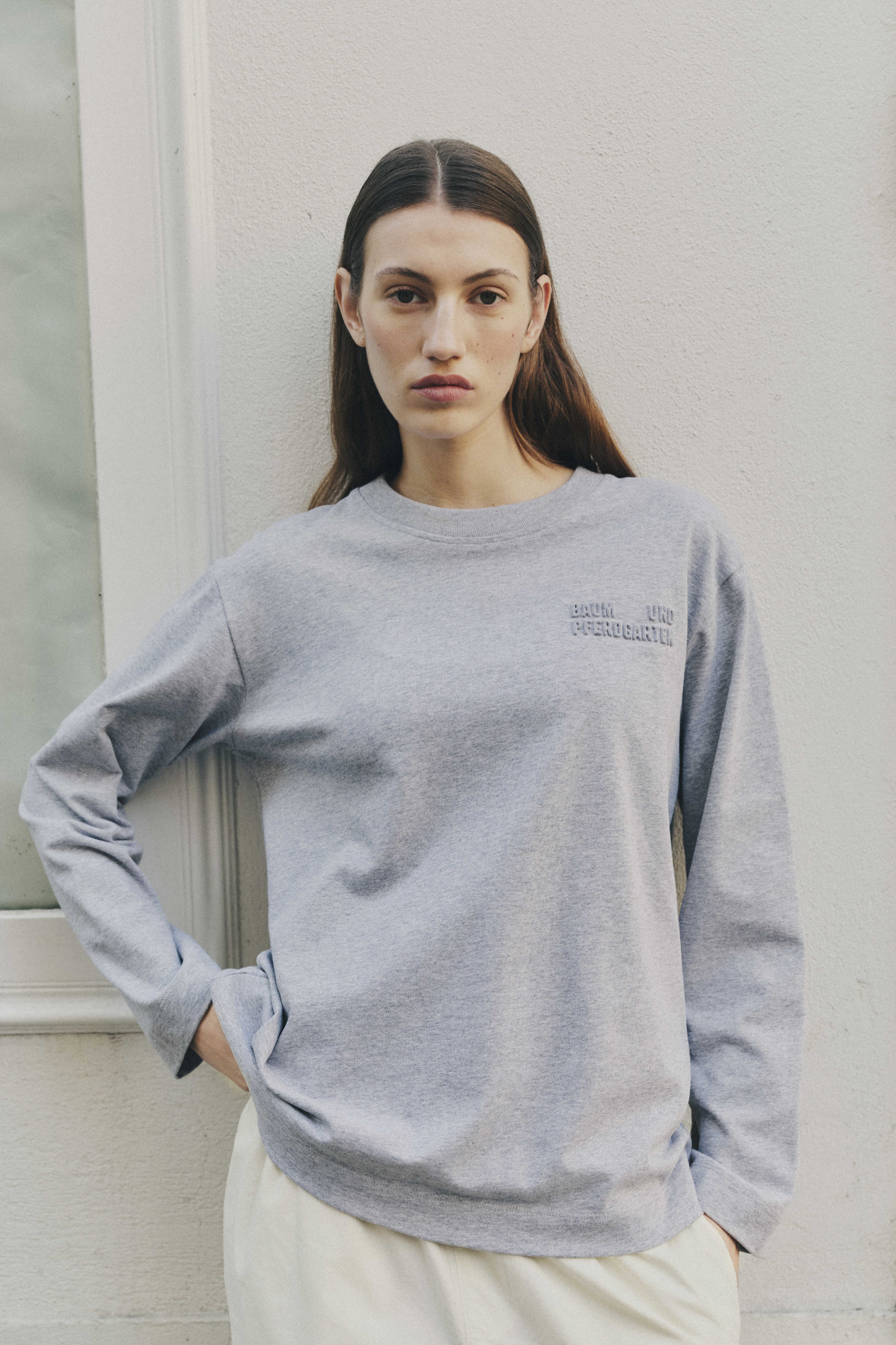 JEEVONA T-SHIRT | Grau Melange