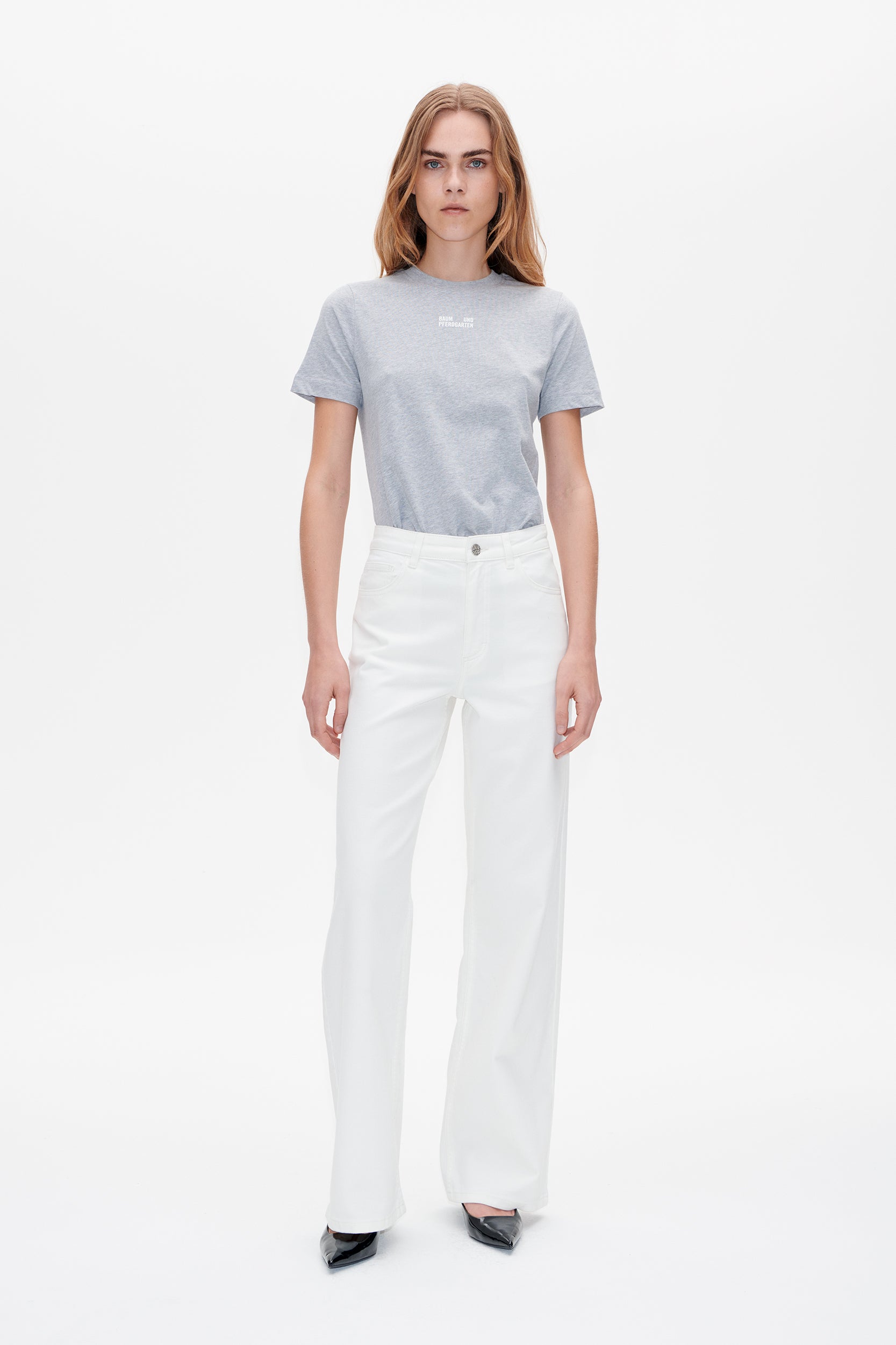 NO 01 NICETTE JEANS | Weißer Denim