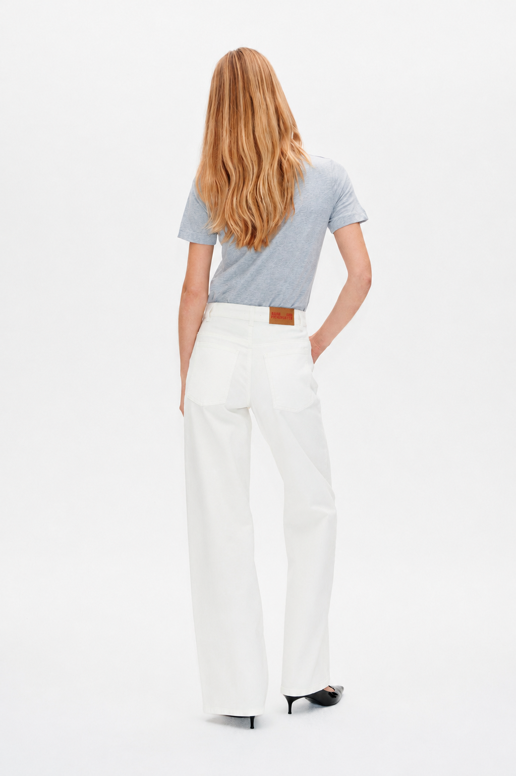 NO 01 NICETTE JEANS | Weißer Denim