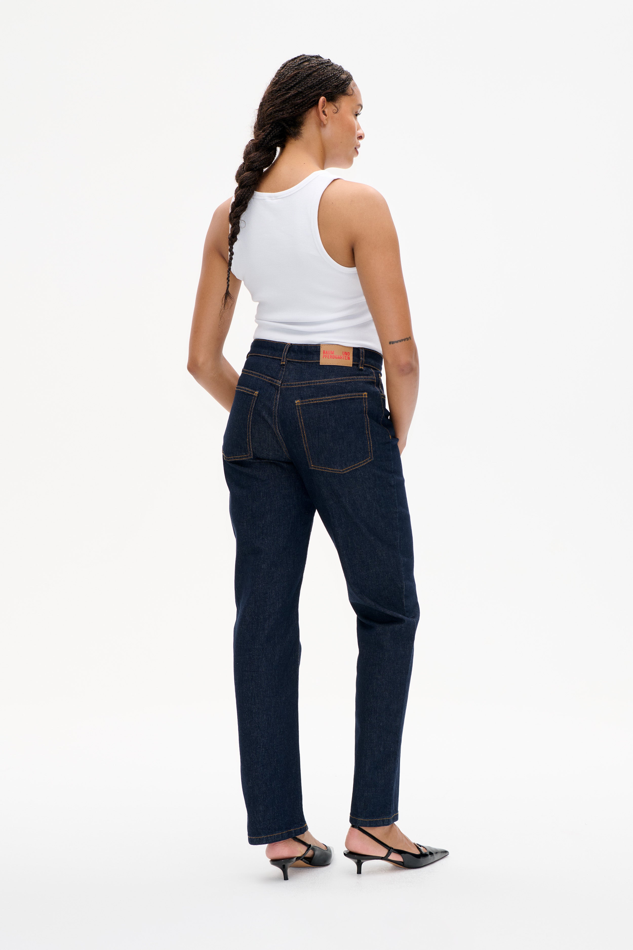 NO 04 JEANS | Dunkelblaue Waschung