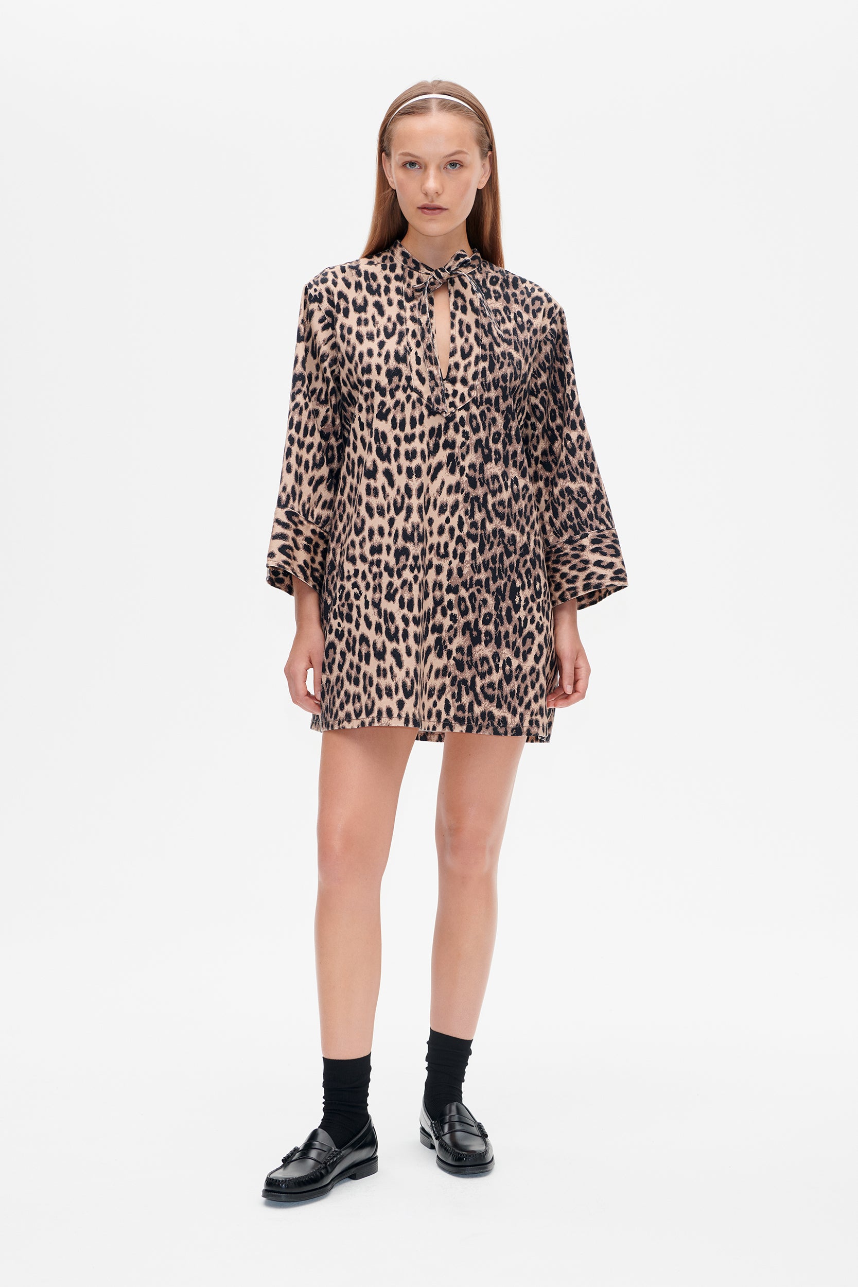 ABI DRESS | Brown Baum Leopard