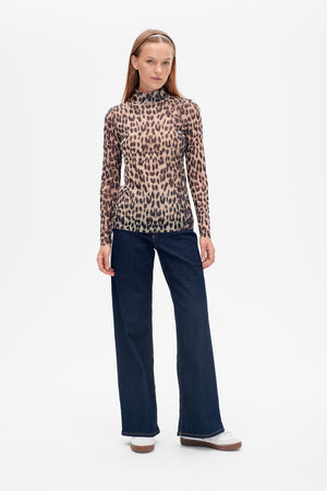 JODI TOP | Brown Baum Leopard