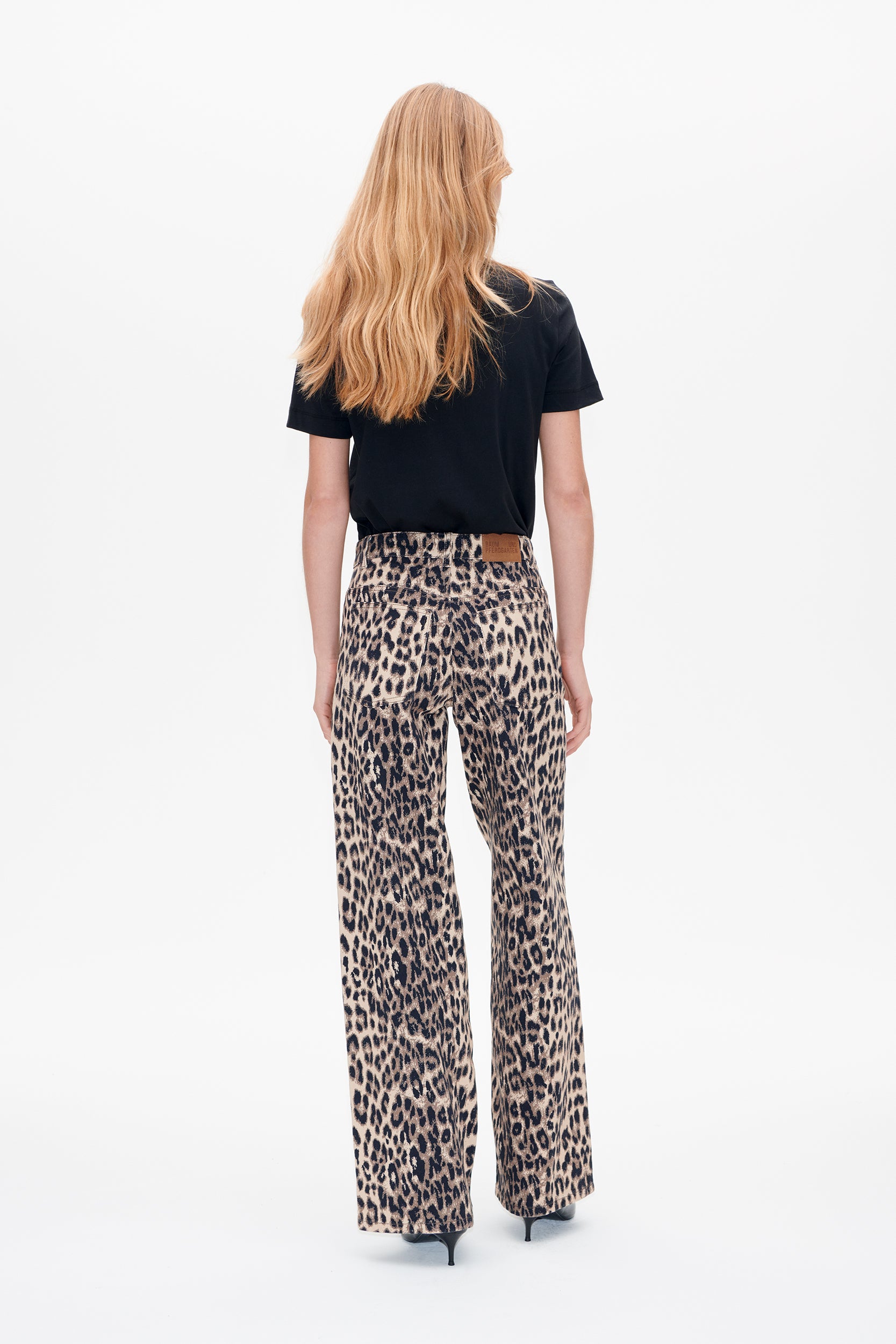 NICETTE JEANS | Braun Baum Leopardenmuster
