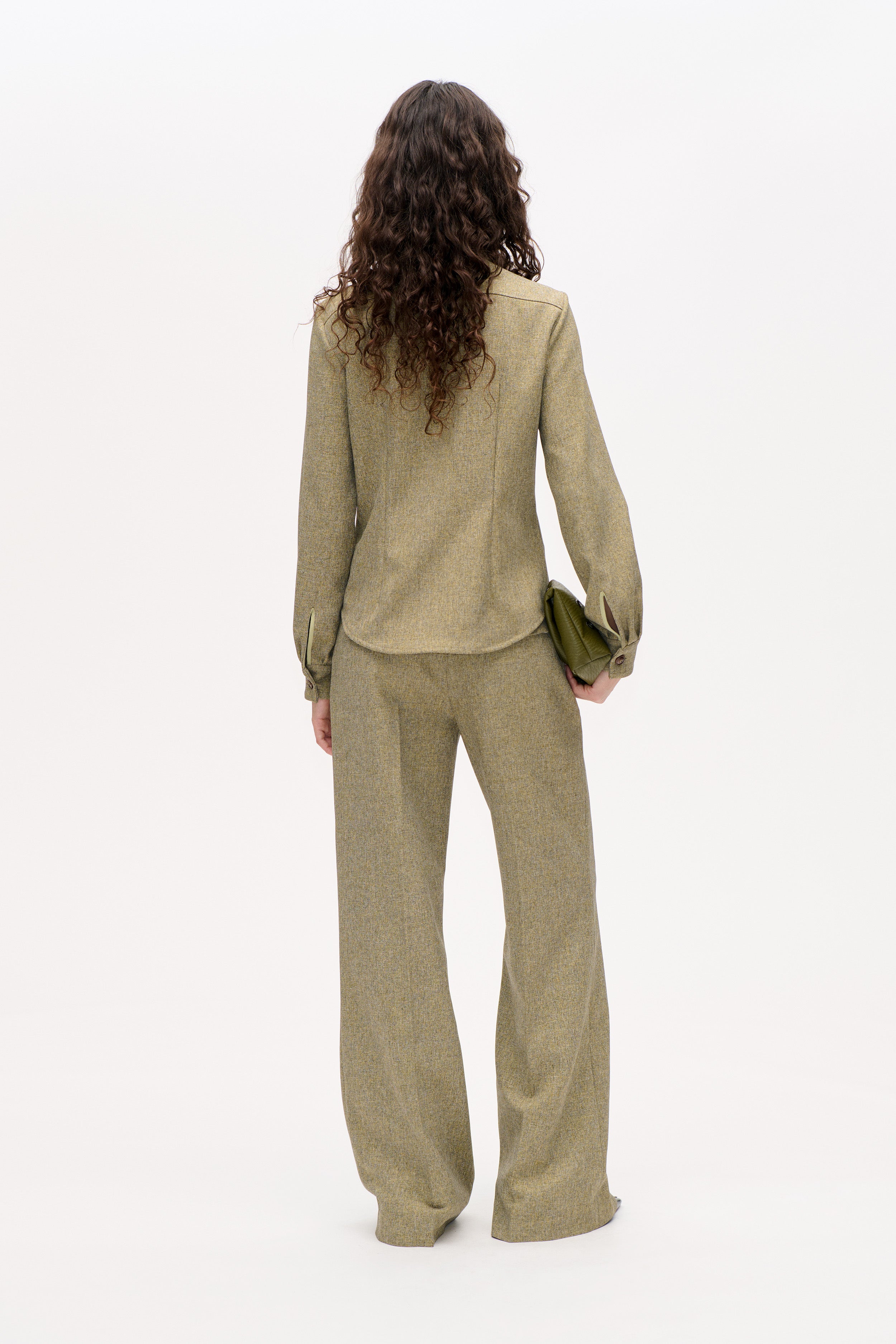 MOLIEN SHIRT | Straw Yellow Tweed