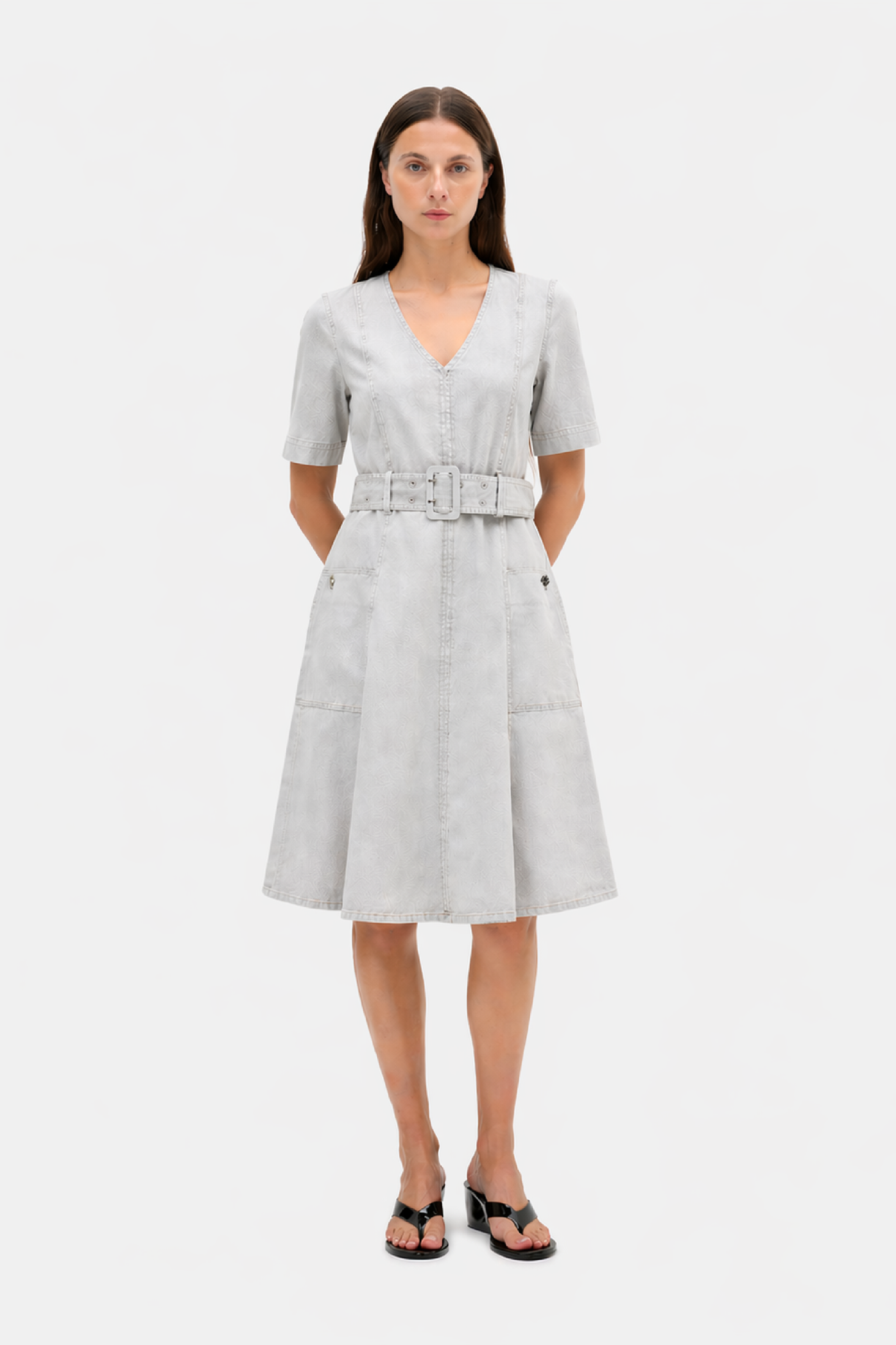 AMORA KLEID | opalgrau