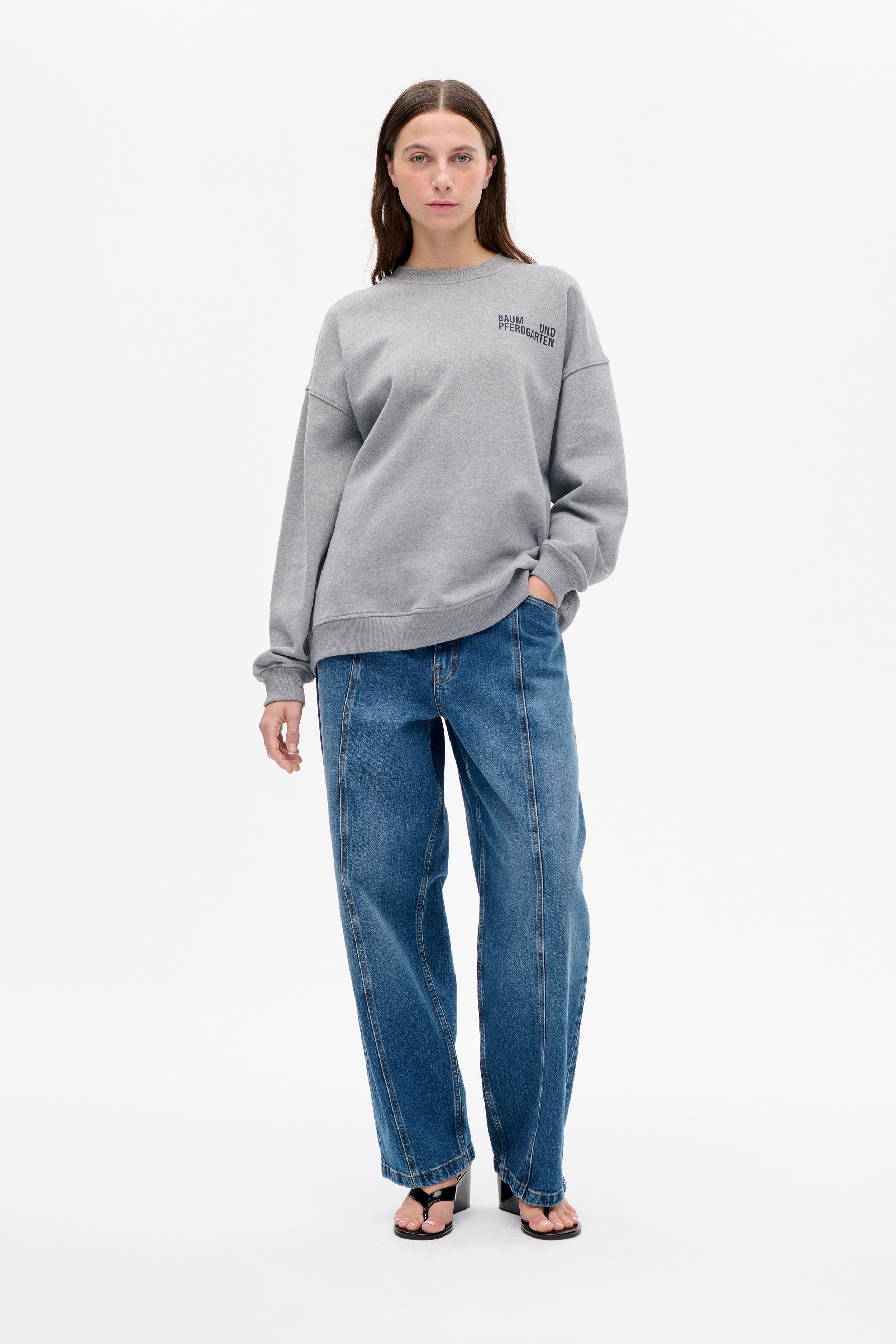 JULLE TOP | Grey Melange