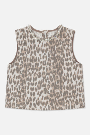 MEDINE OBERTEIL | Leoparden-Cord-Mix