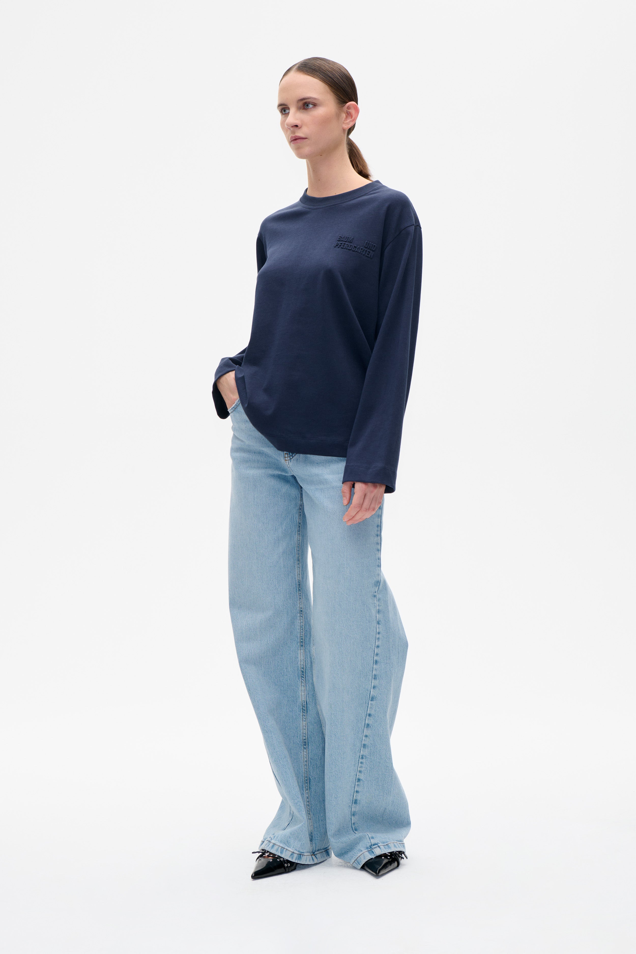 JEEVONA T-SHIRT | Baritone Blue